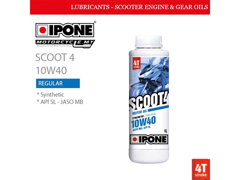 IPONE Aceite Scoot 4t 10w40 Sintetico